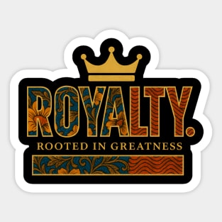 Royalty African Heritage Sticker